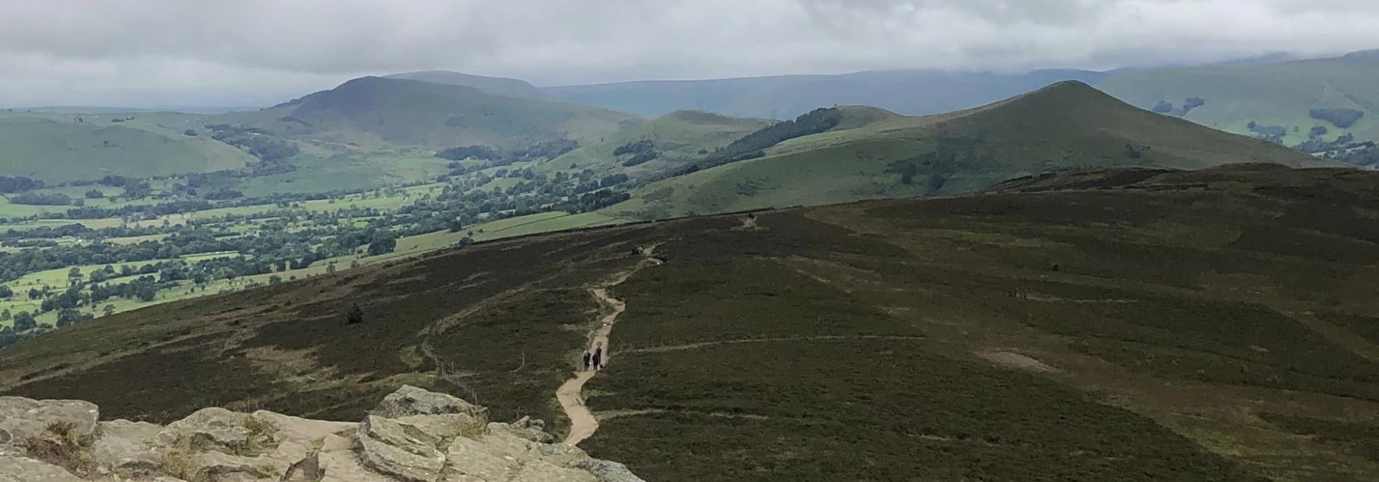 Footpath running along Derwent Edge